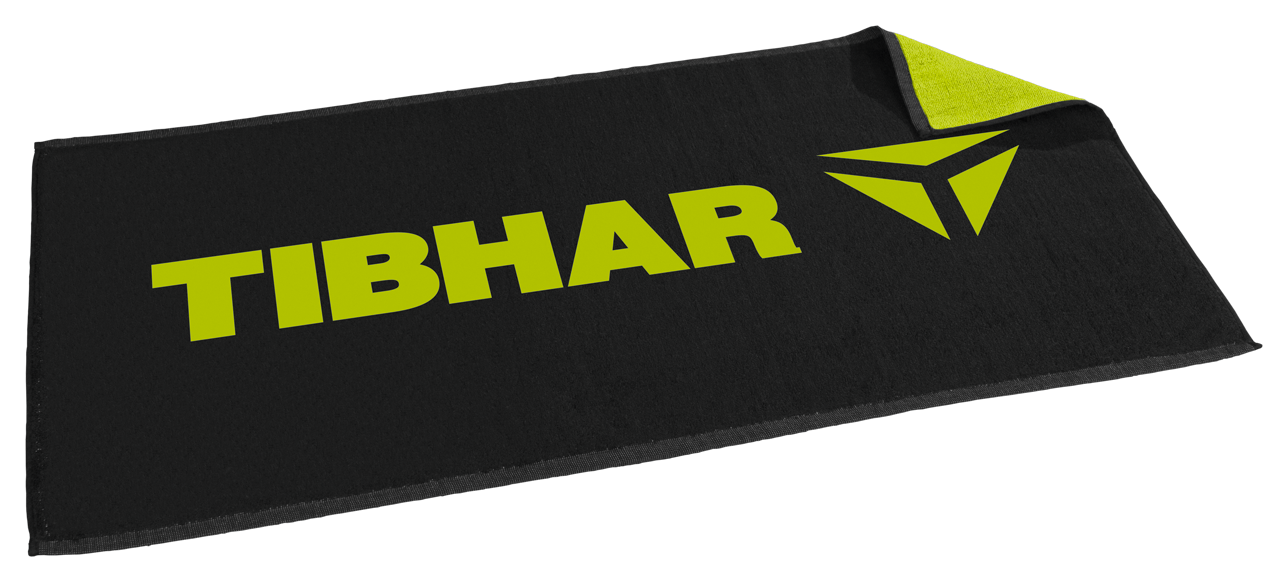 Tibhar_T_Towel_black_green Tibhar Handtuch T schwarz/grün