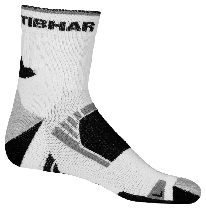 Tibhar Socke Tech weiß/schwarz