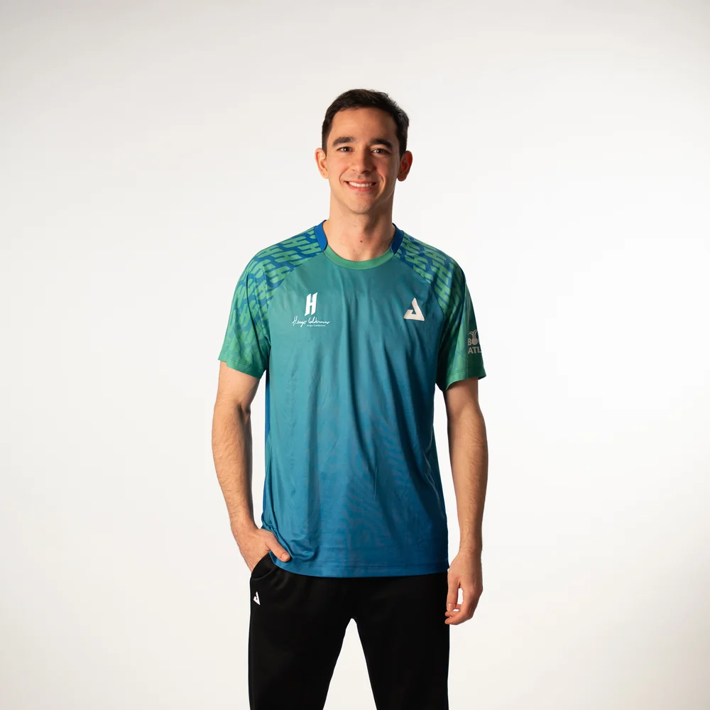 Joola Hemd Hugo Calderano Competition Monogram blau