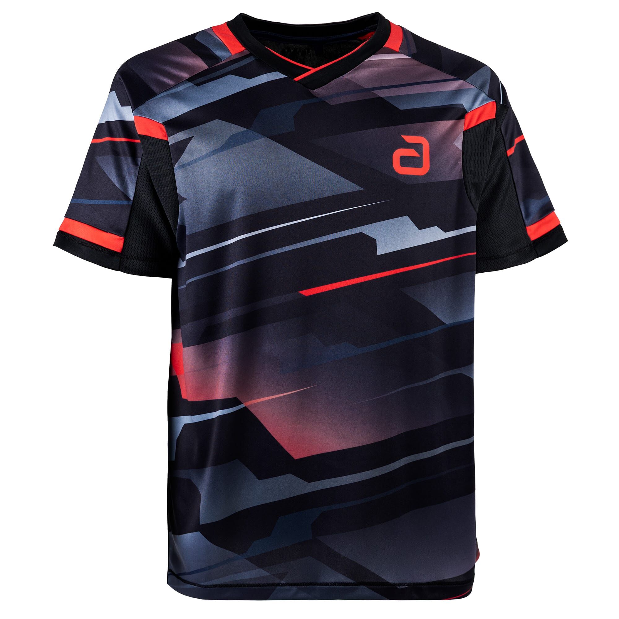 andro Hemd Sangai schwarz/rot