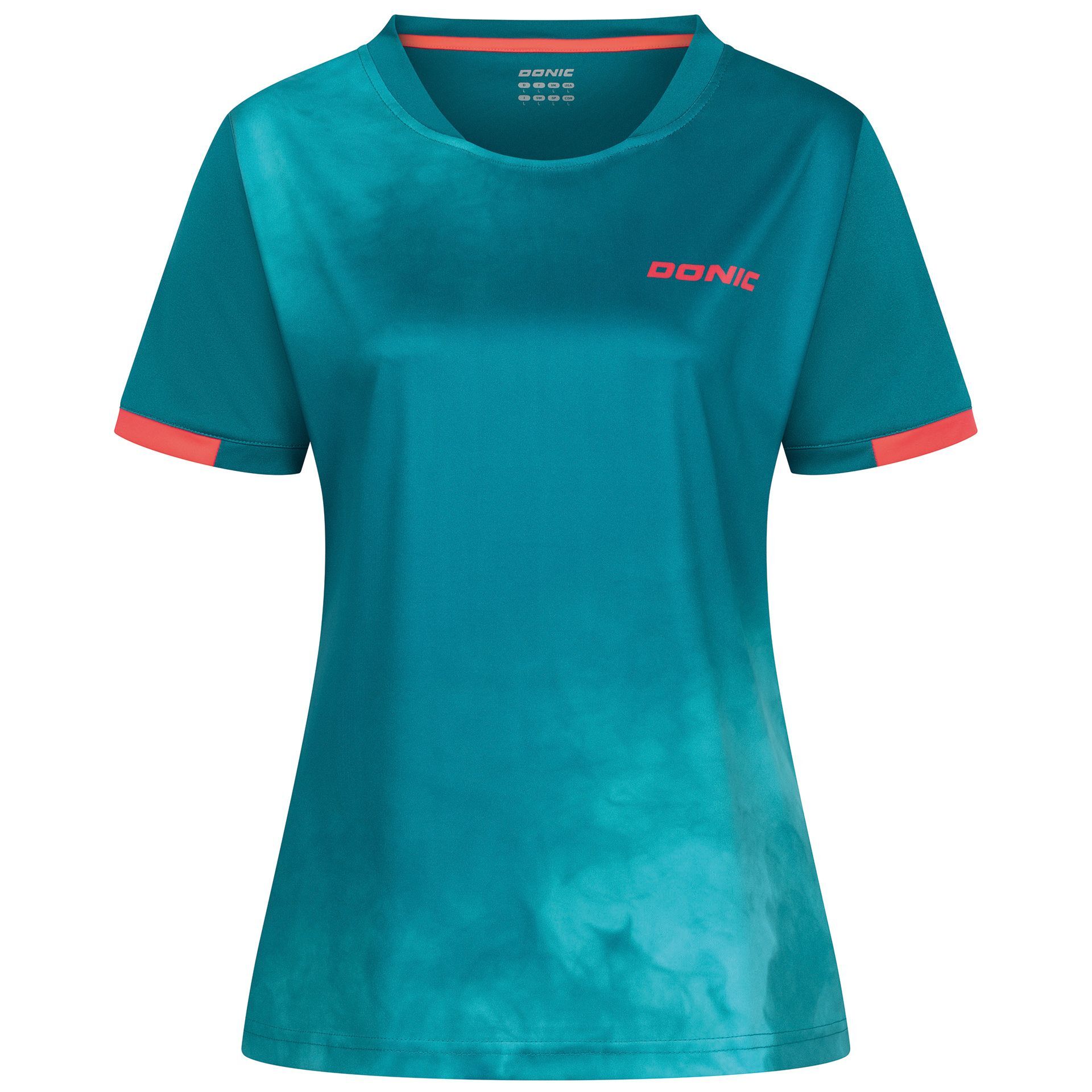 Donic Hemd Lyra Lady grün/hellblau/orange