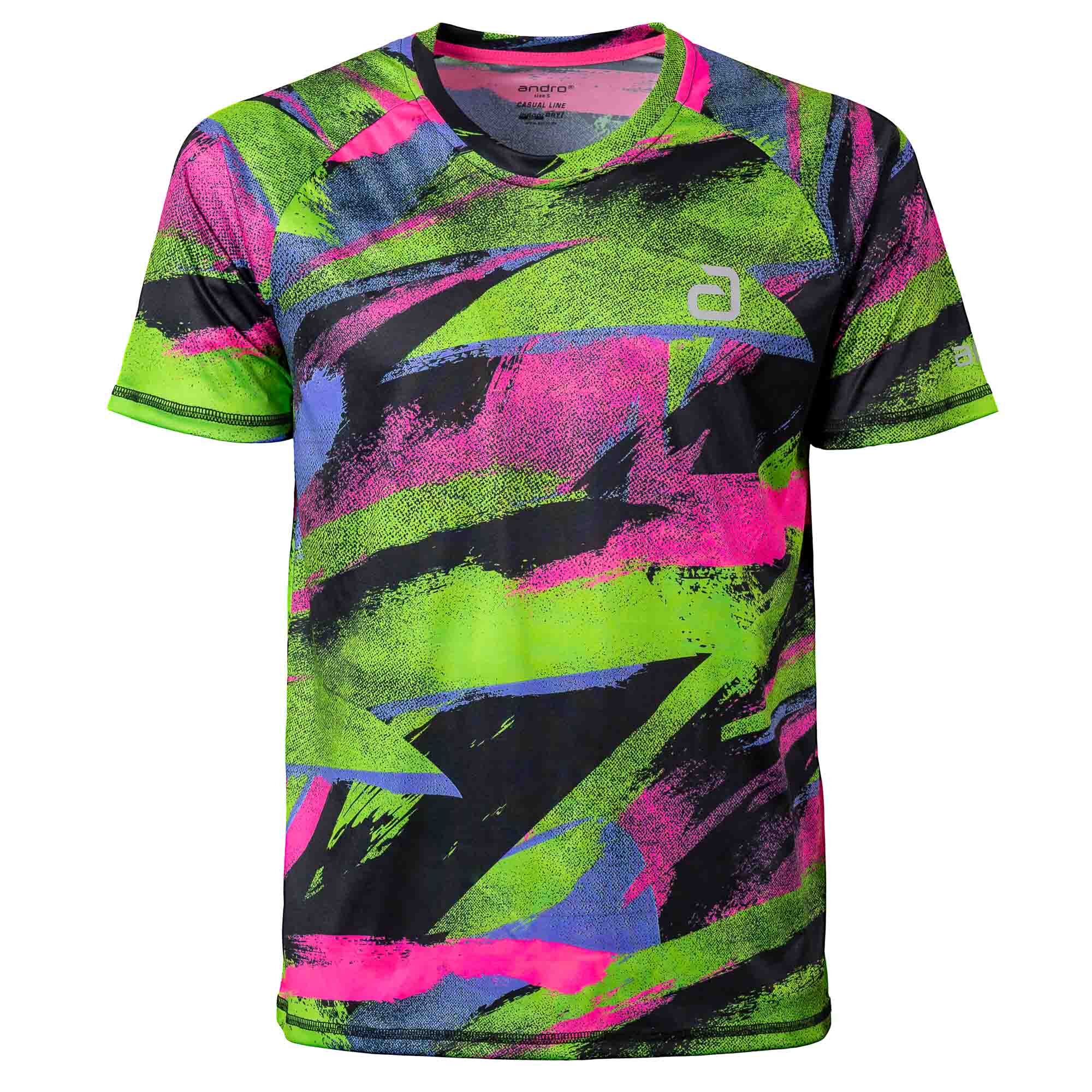 andro T-Shirt Likya grün/graffiti