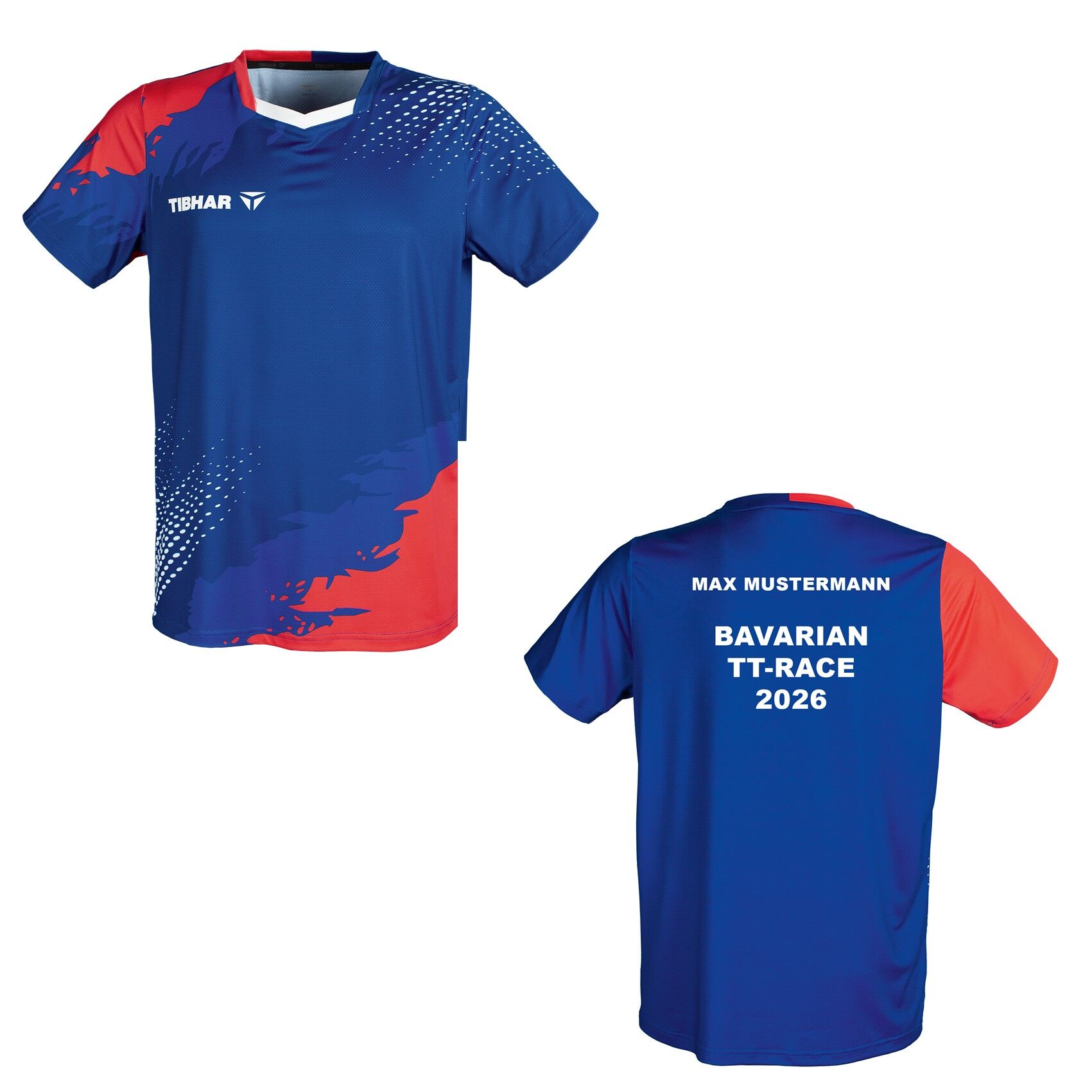 Tibhar TT-Shirt France blau - Bavarian Race 2026