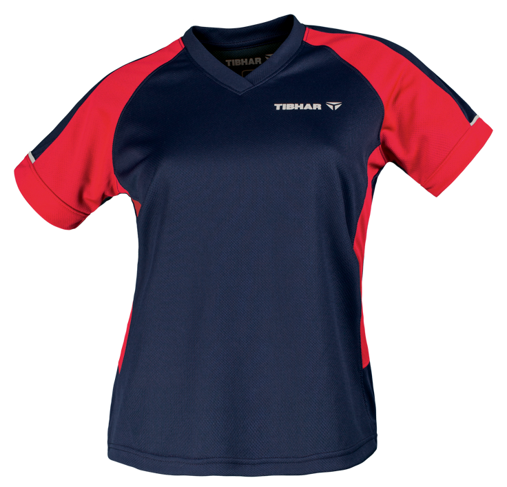 MUNDO_Lady_Shirt_navyblue_red Tibhar Hemd Mundo Lady marine/rot