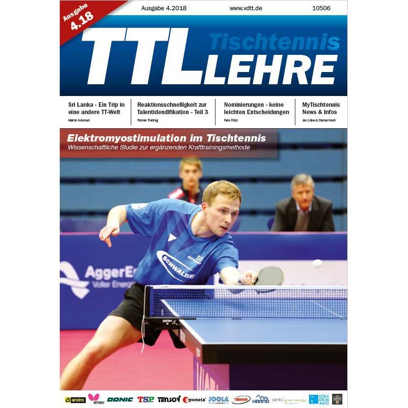 VDTT-Zeitschrift Tischtennislehre Ausgabe 2018-04