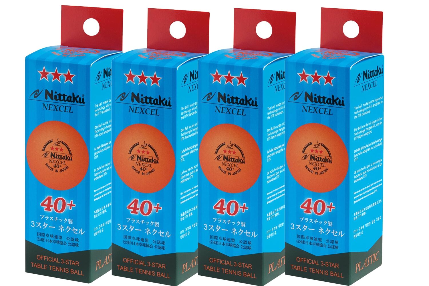 Nittaku Ball Nexcell 40+ *** 12er Pack orange