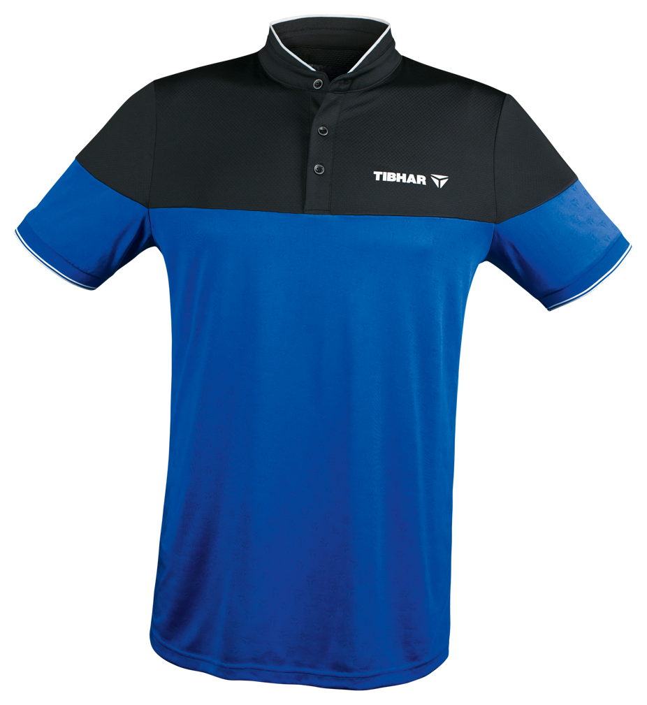 TREND_Shirt_blue_black Tibhar Hemd Trend blau/schwarz