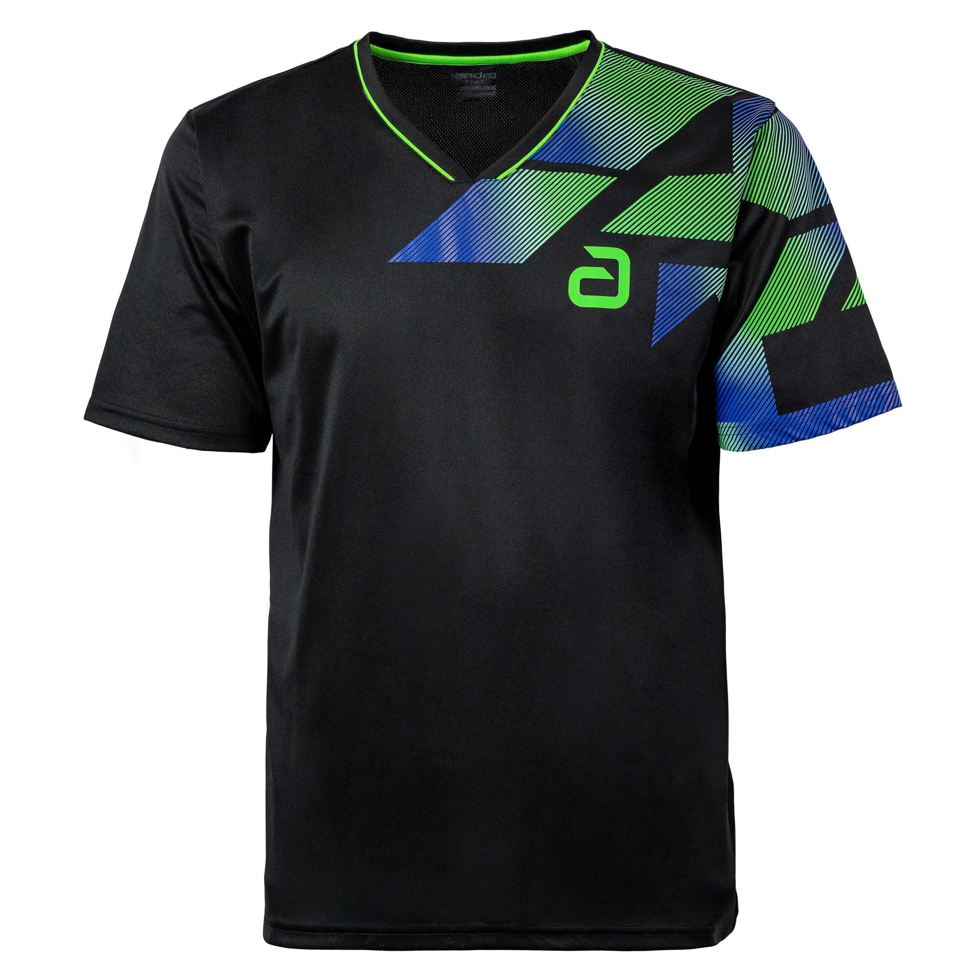 andro Hemd Benzon schwarz/grün andro Hemd Benzon schwarz/grün