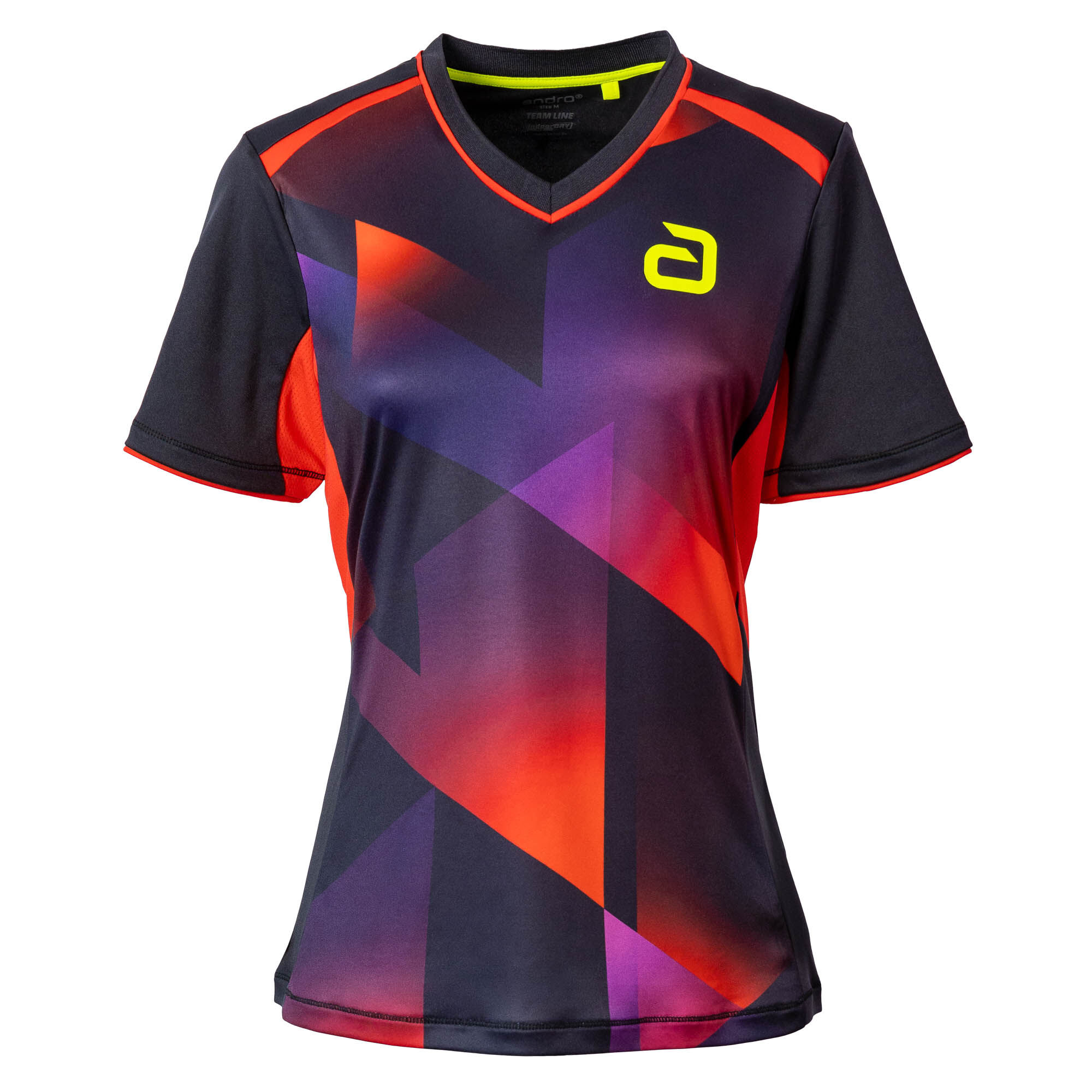 andro Hemd Lanton Women schwarz/rot andro Hemd Lanton Women schwarz/rot