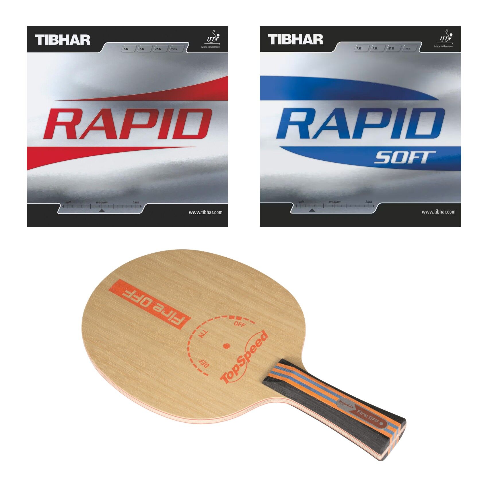 TopSpeed Komplettschläger Fire + Rapid