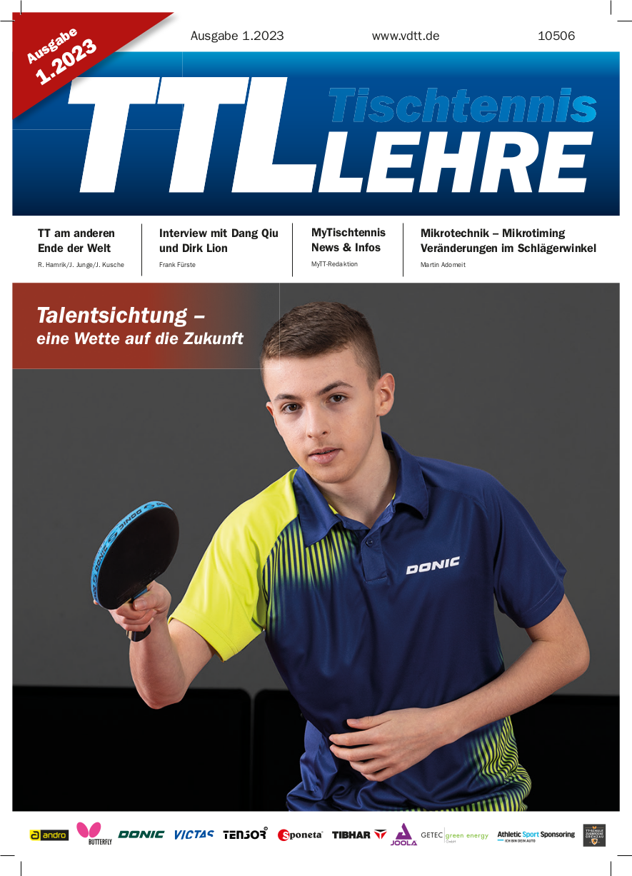 VDTT-Zeitschrift Tischtennislehre Ausgabe 2023-01