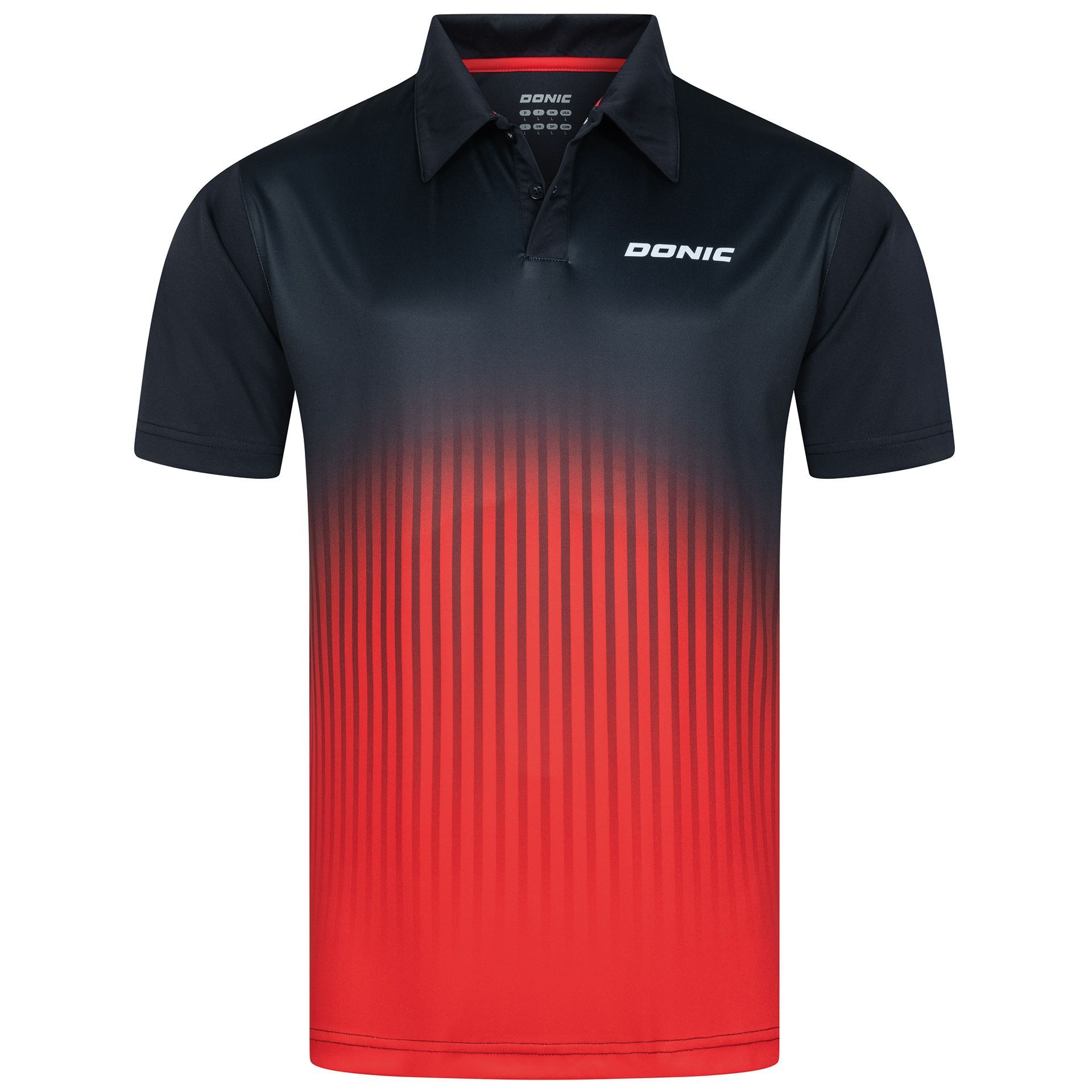 Donic Hemd Nuvon schwarz/rot