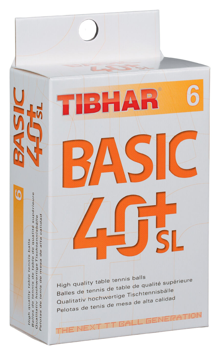 Tibhar Ball Basic 40+ SL nahtlos 6er Pack