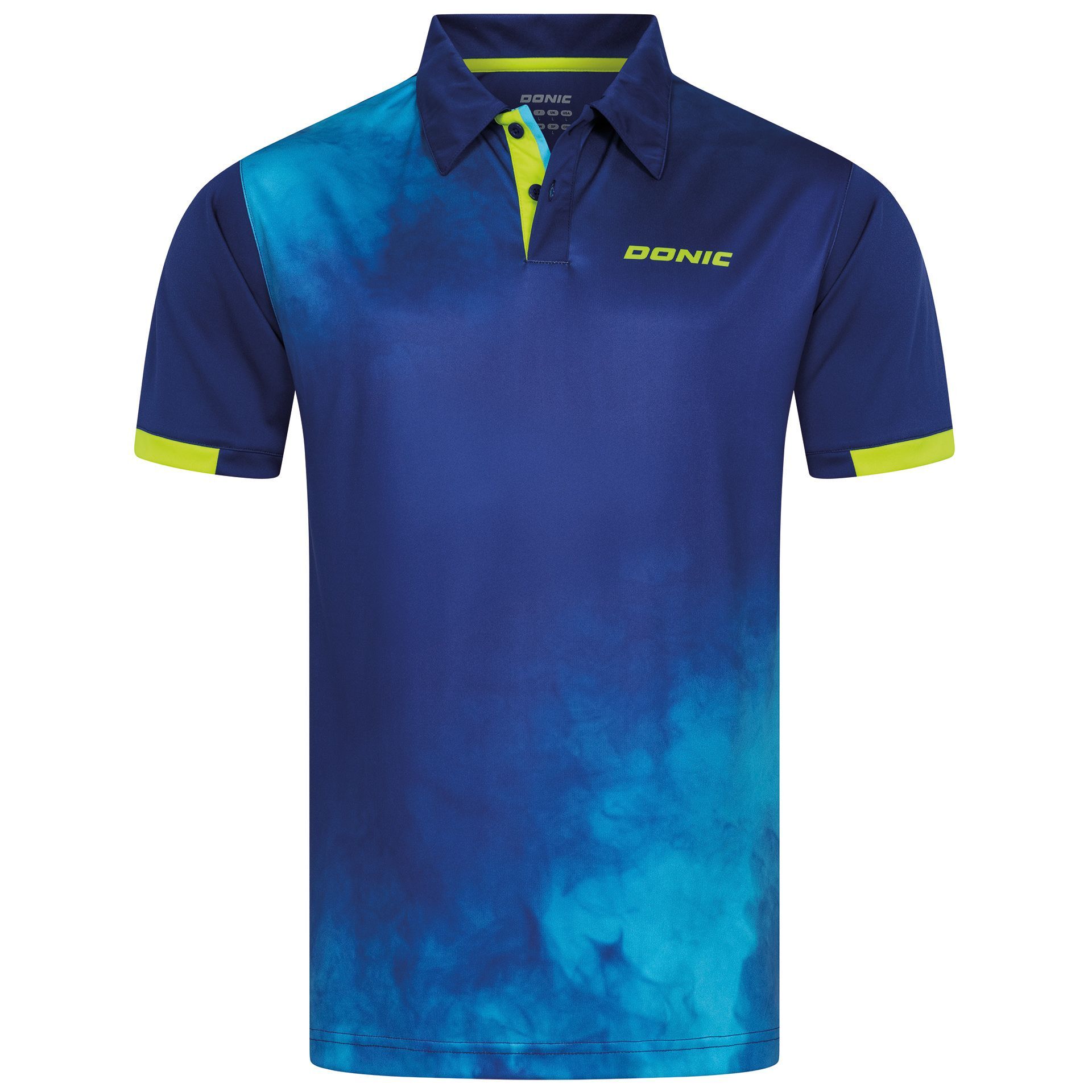 Donic Hemd Lyra marine/hellblau/lime