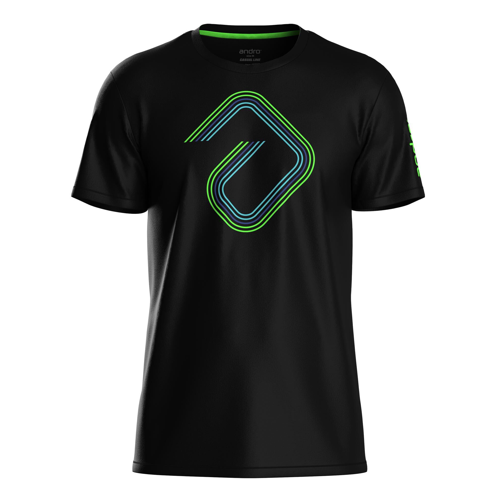 andro T-Shirt Alpha-T schwarz/grün