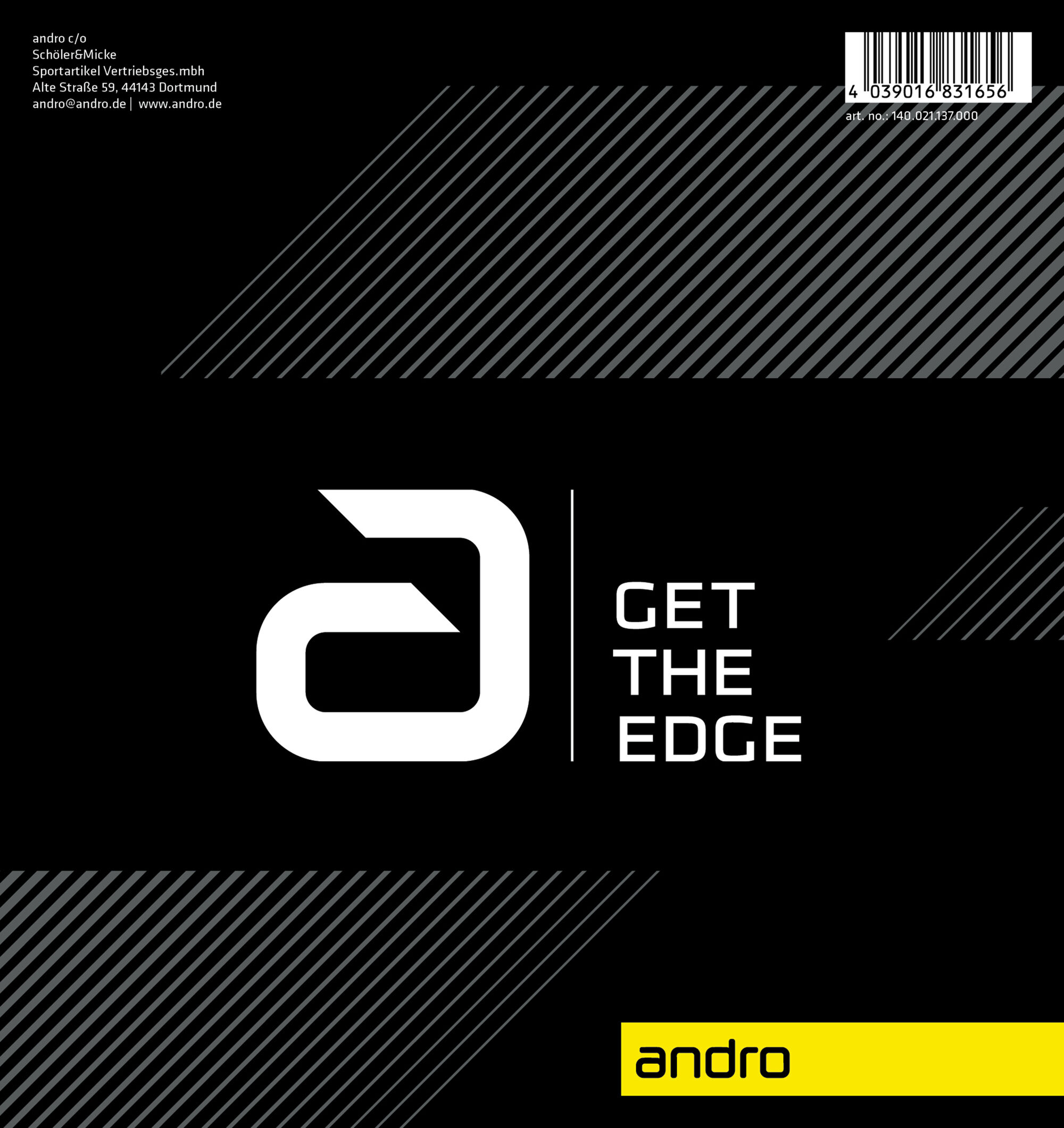 andro Belagschutzfolie "Get The Edge"