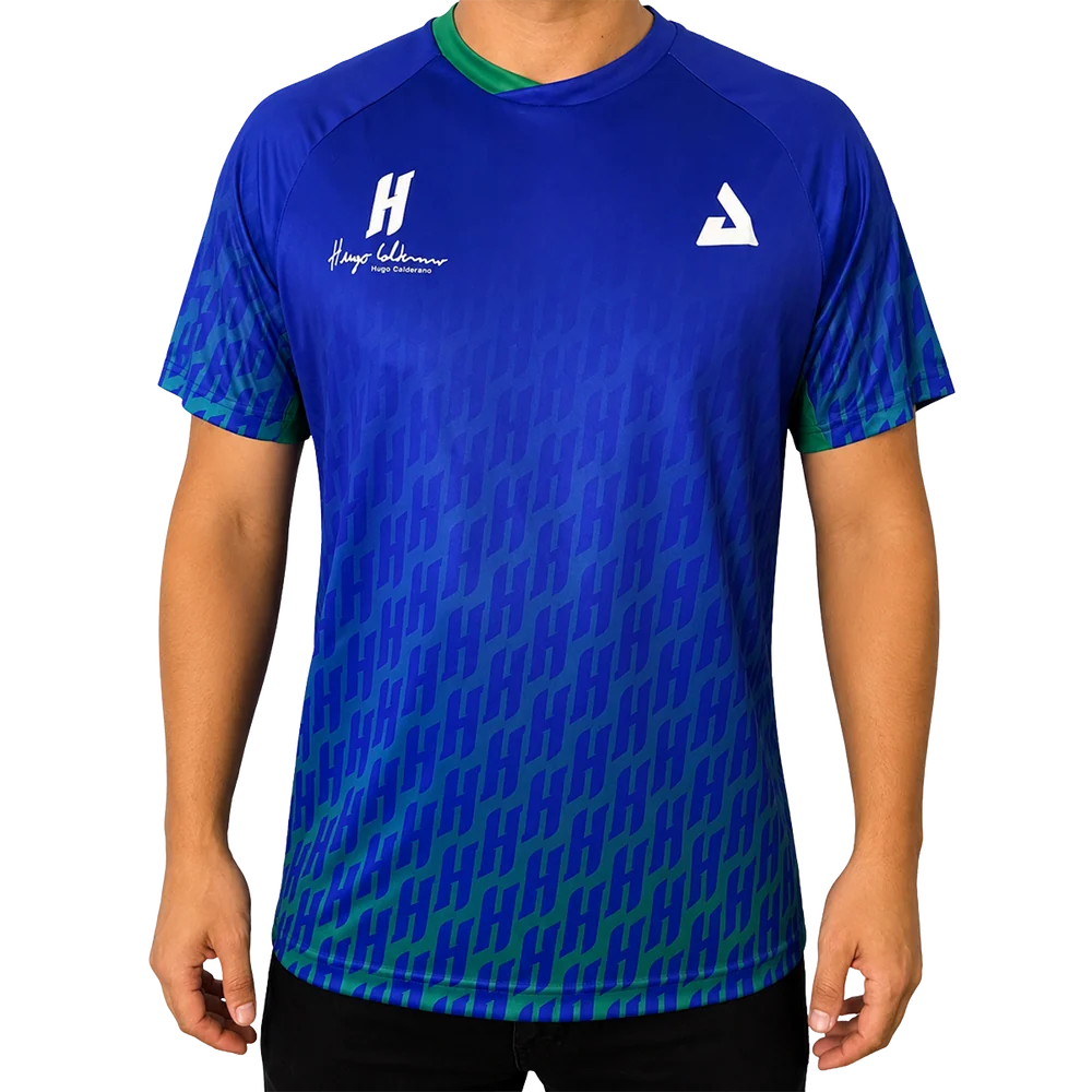 Joola Hemd Hugo Calderano Competition Monogram Crossover blau XXL