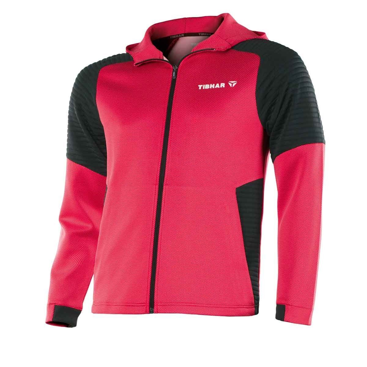 Tibhar Hoodie Pro rot/schwarz STC-Edition