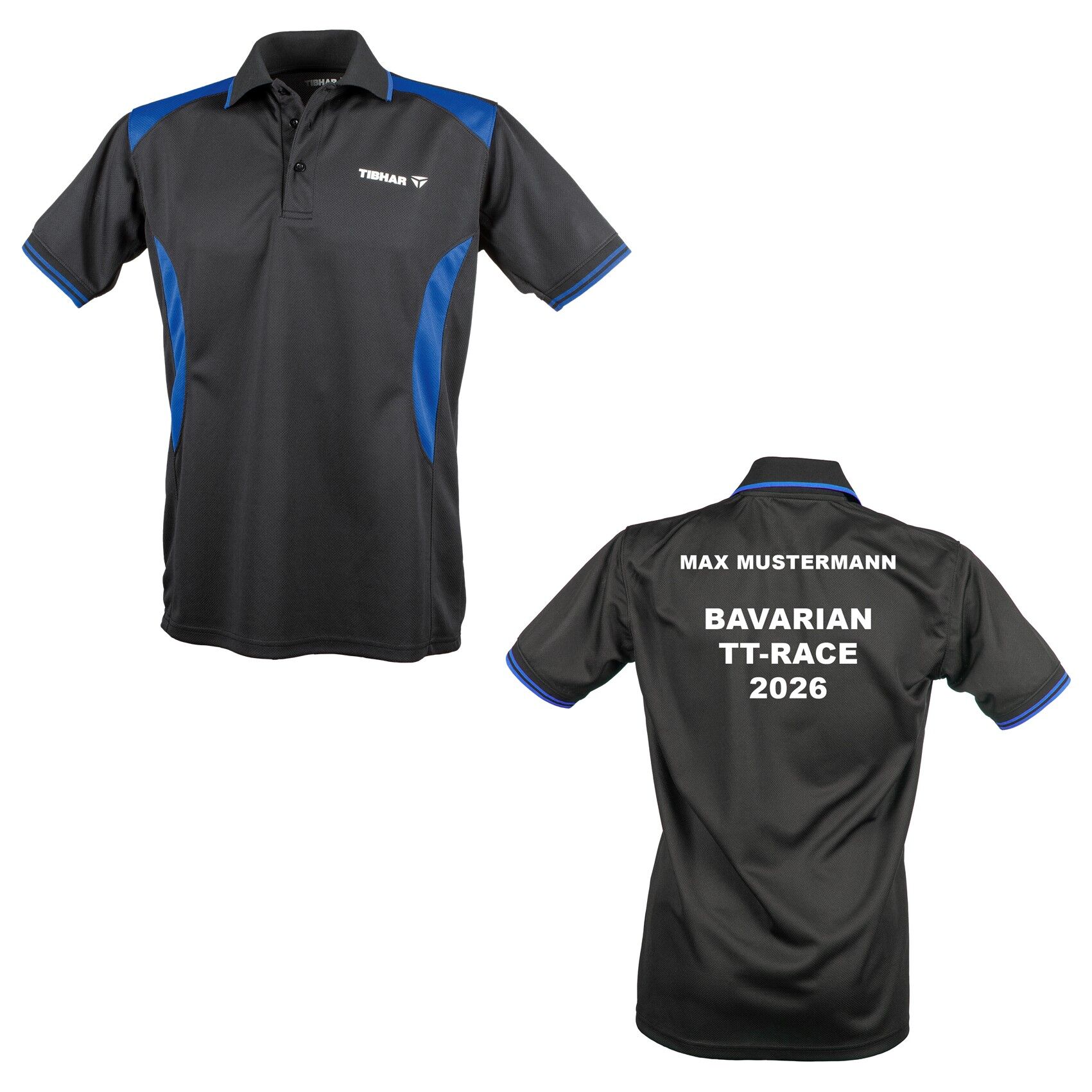 Tibhar Hemd Kosmos schwarz/blau - Bavarian Race 2026