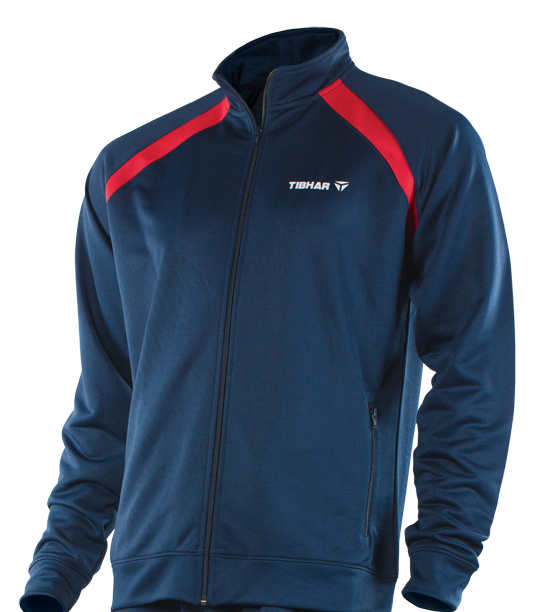Anzugjacke_WORLD_Tracksuit_navyblue_red Tibhar Anzugjacke World marine/rot