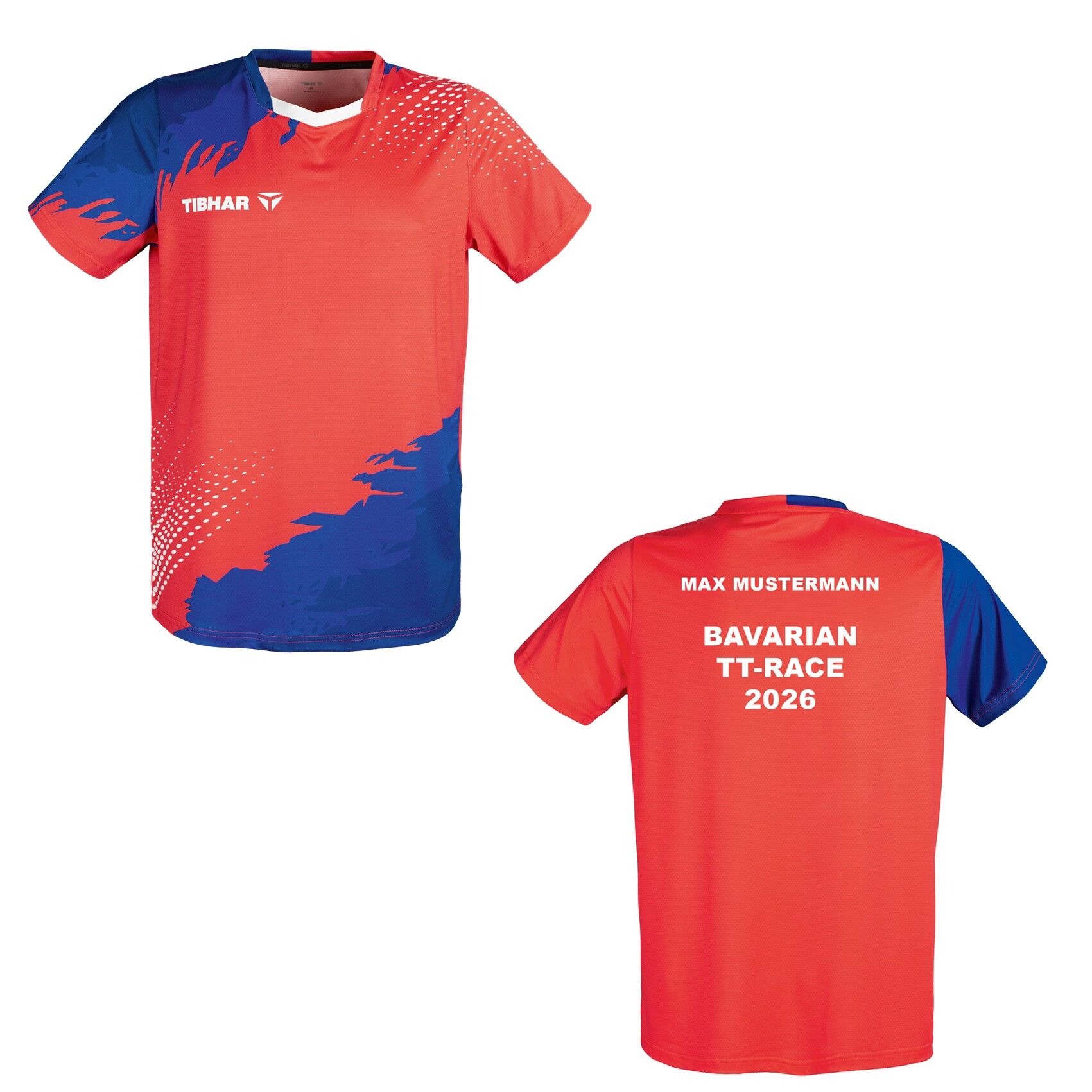 Tibhar TT-Shirt France rot - Bavarian Race 2026