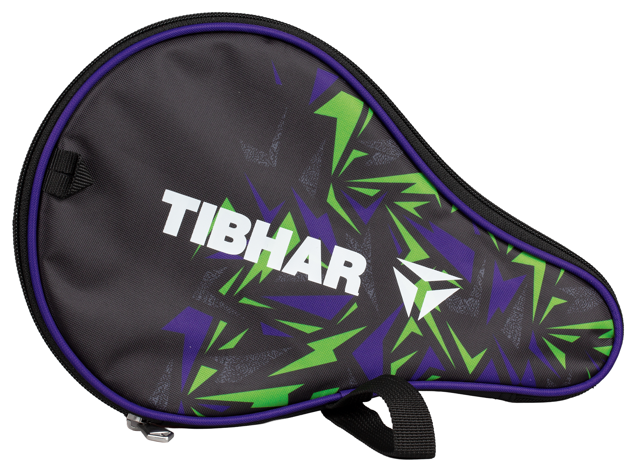 Tibhar Einzelhülle Spectra rund mit Ballfach schwarz/grün