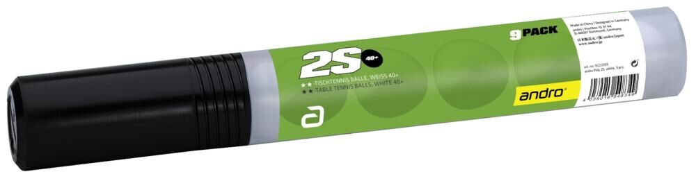 andro Ball Poly 2S Training 40+ cellfree ABS 9er Pack