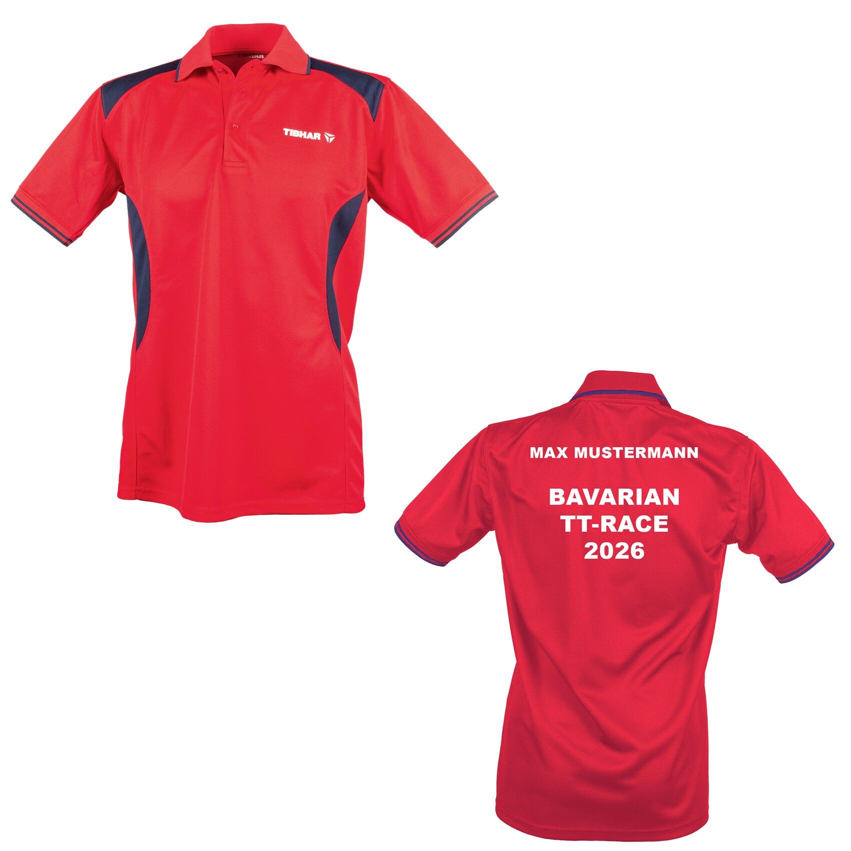 Tibhar Hemd Kosmos rot - Bavarian Race 2026 