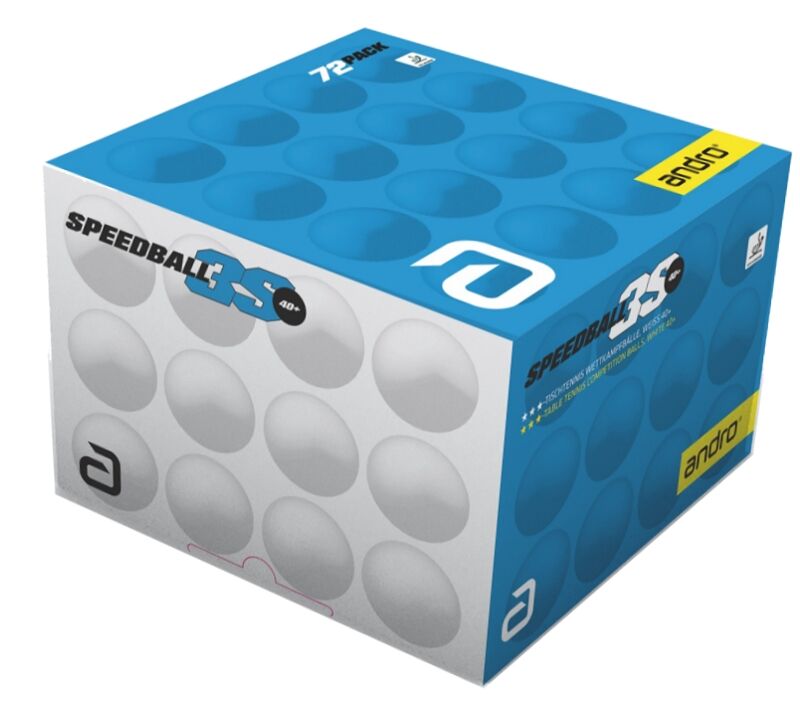 Ball3S_72er andro Ball Speedball 3S 40+ cellfree ABS 72er Pack