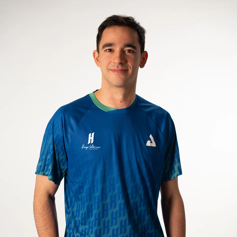 Joola Hemd Hugo Calderano Competition Monogram Crossover blau XXL