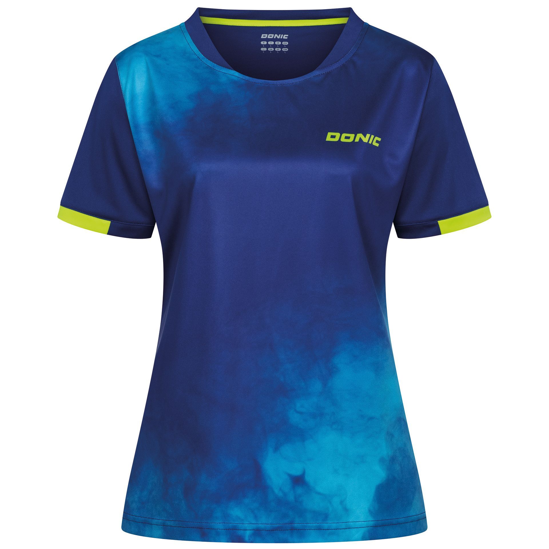 Donic Hemd Lyra Lady marine/hellblau/lime
