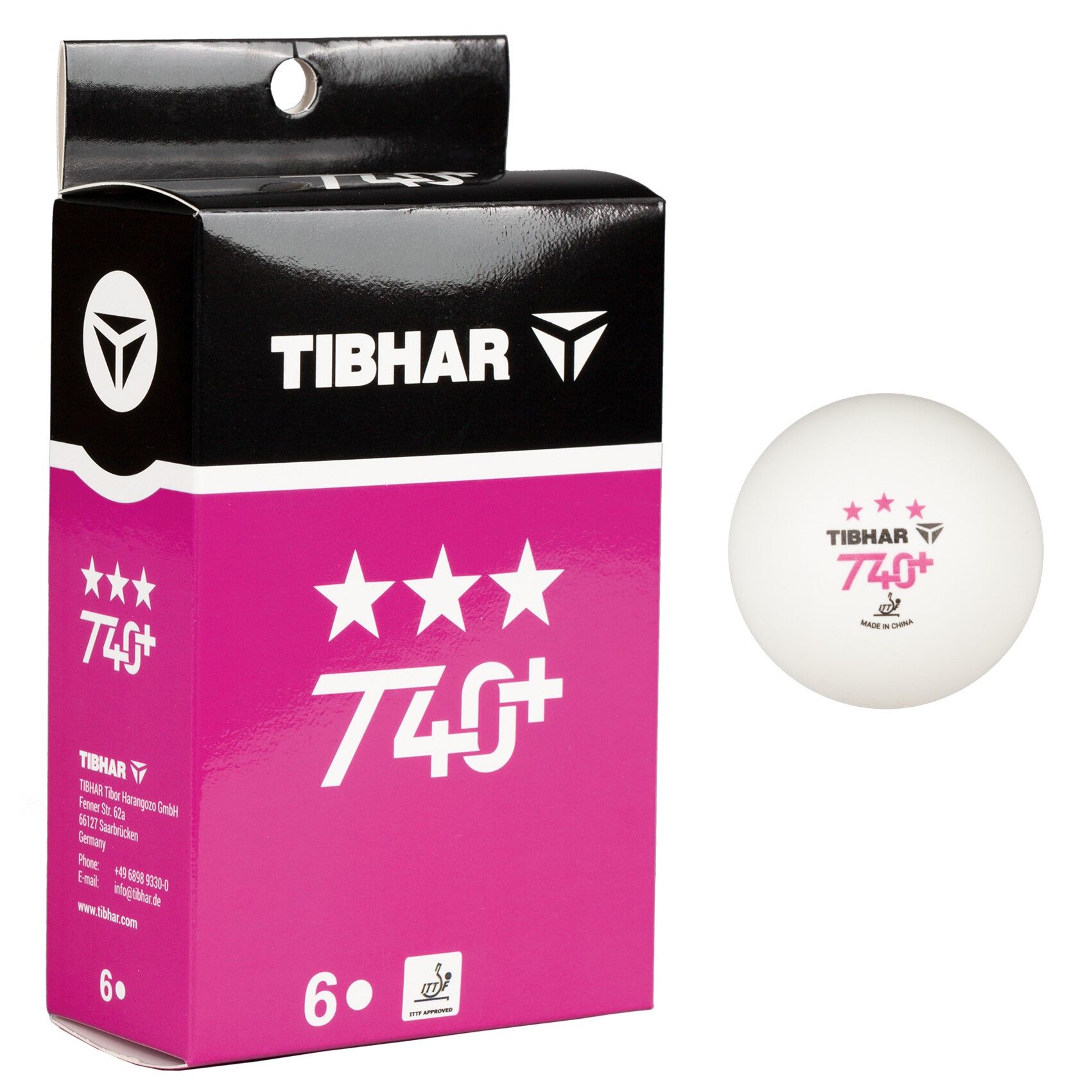 Tibhar Ball T40+ *** 6er Pack