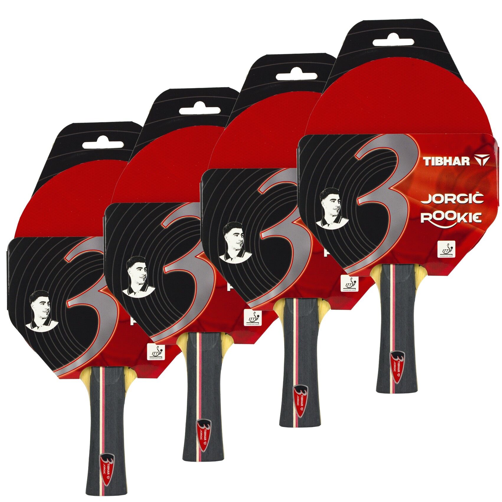 Tibhar Schläger Rookie Jorgic - 4er Set 