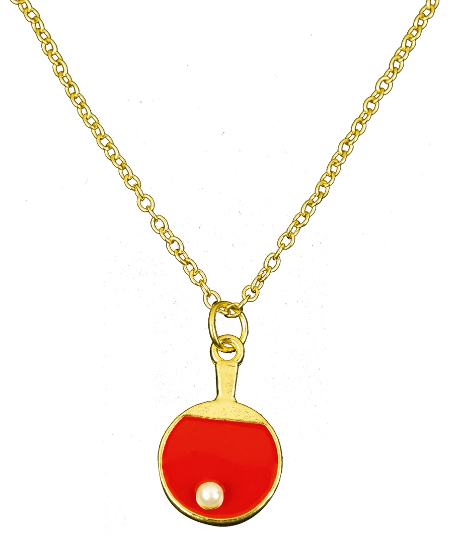 Necklace_23_red Tibhar Kette rot/gold