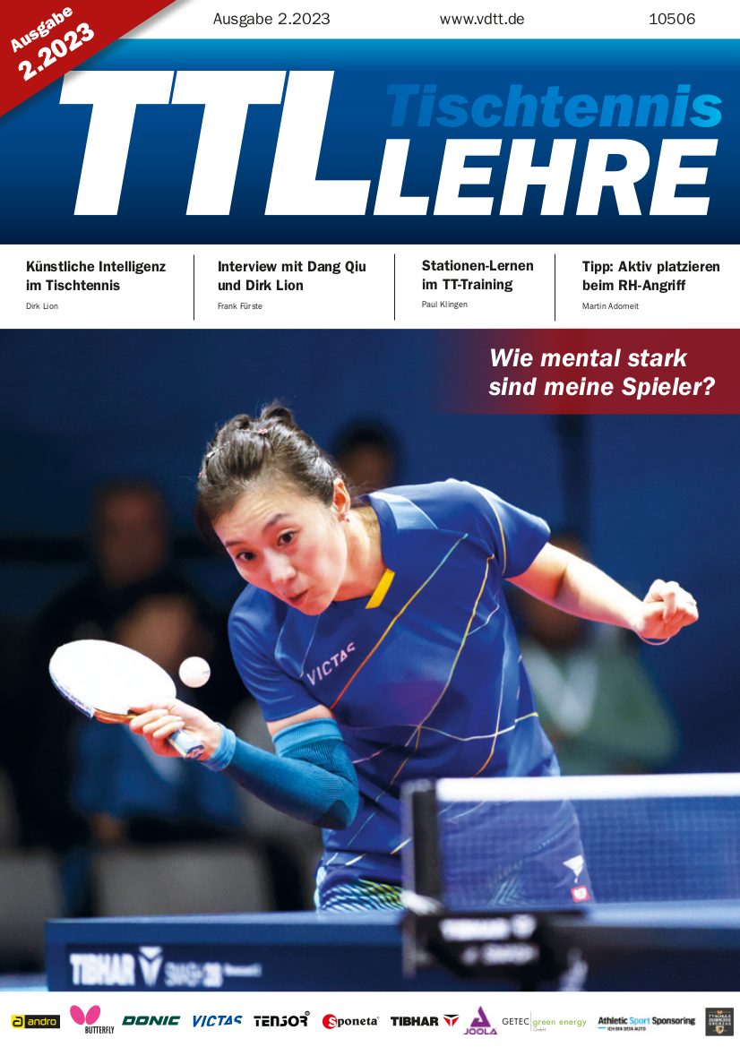 VDTT-Zeitschrift Tischtennislehre Ausgabe 2023-02