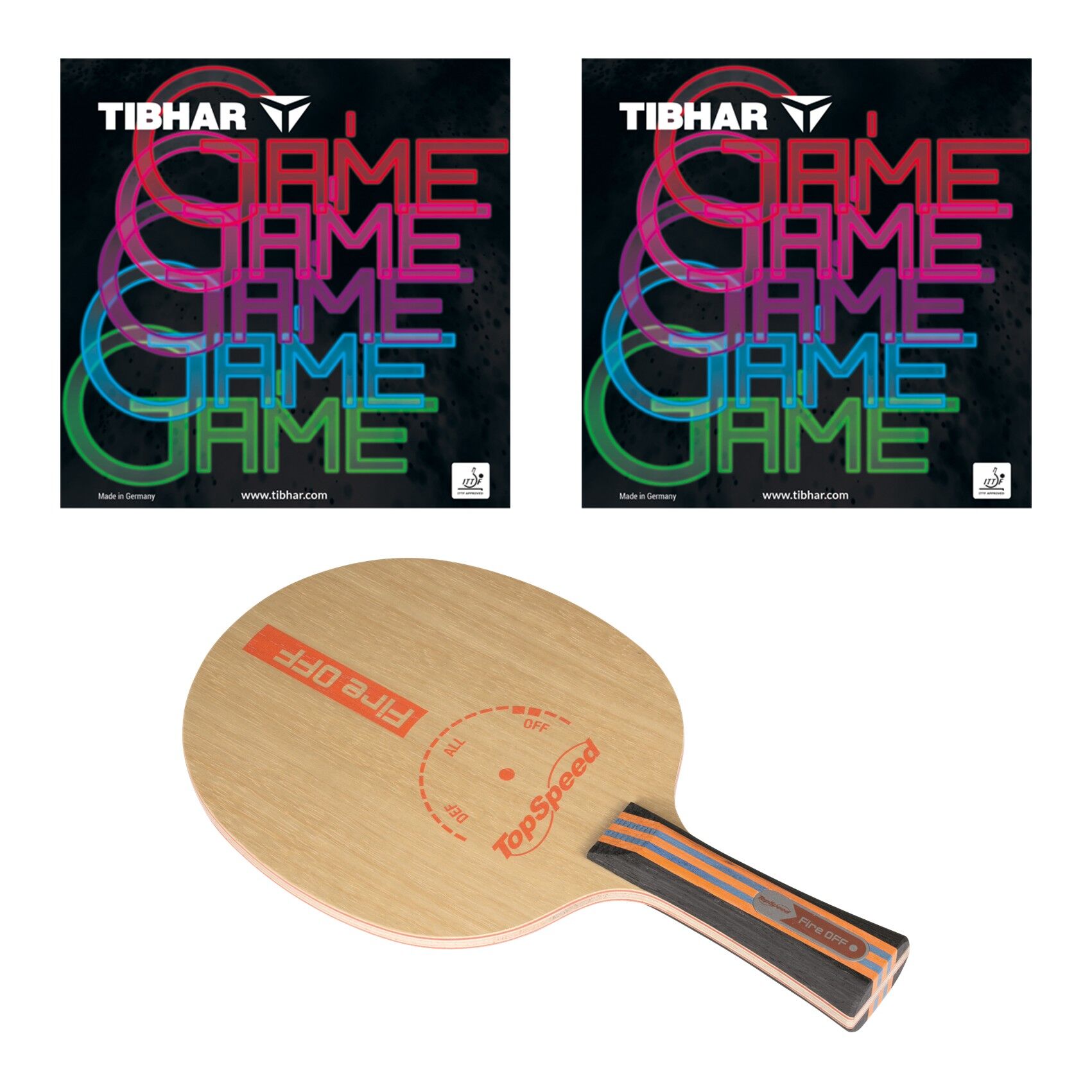 TopSpeed Komplettschläger Fire + Game TopSpeed Komplettschläger Fire + Game