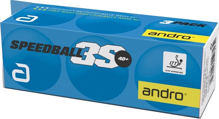 Ball3S_3er andro Ball Speedball 3S 40+ cellfree ABS 3er Pack