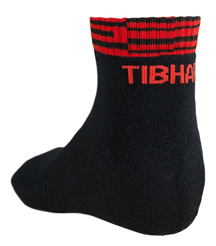 Tibhar Socke Line schwarz/rot