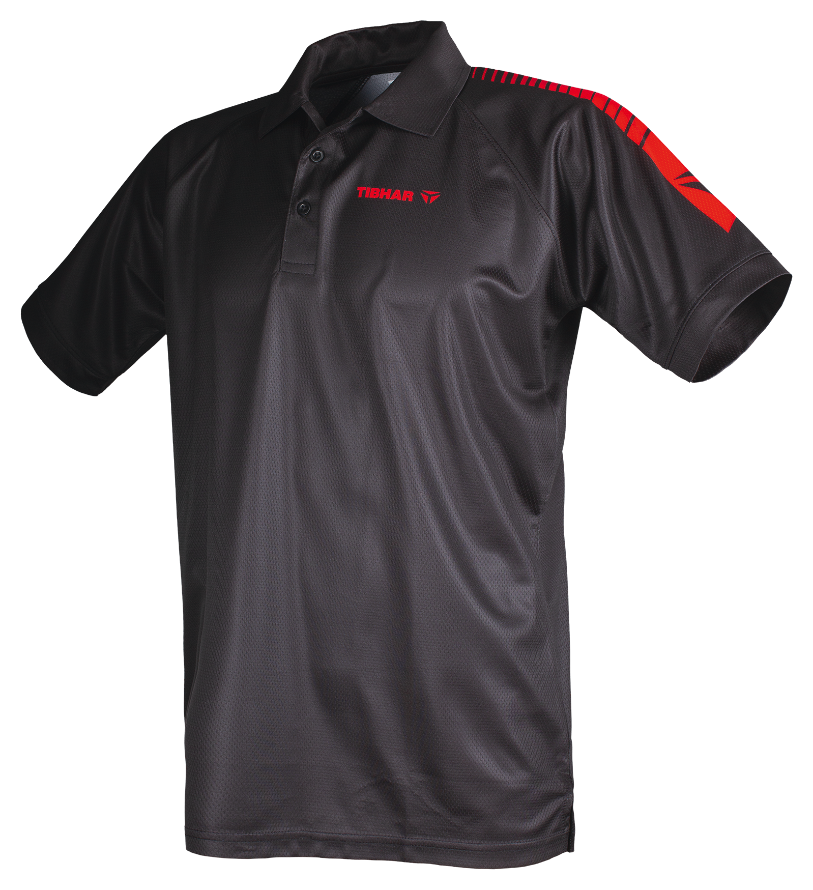 Tibhar Hemd Domino schwarz/rot