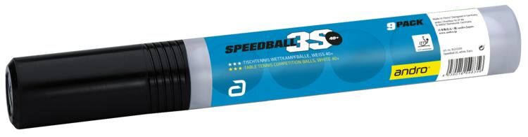 Ball3S_9er andro Ball Speedball 3S 40+ cellfree ABS 9er Pack