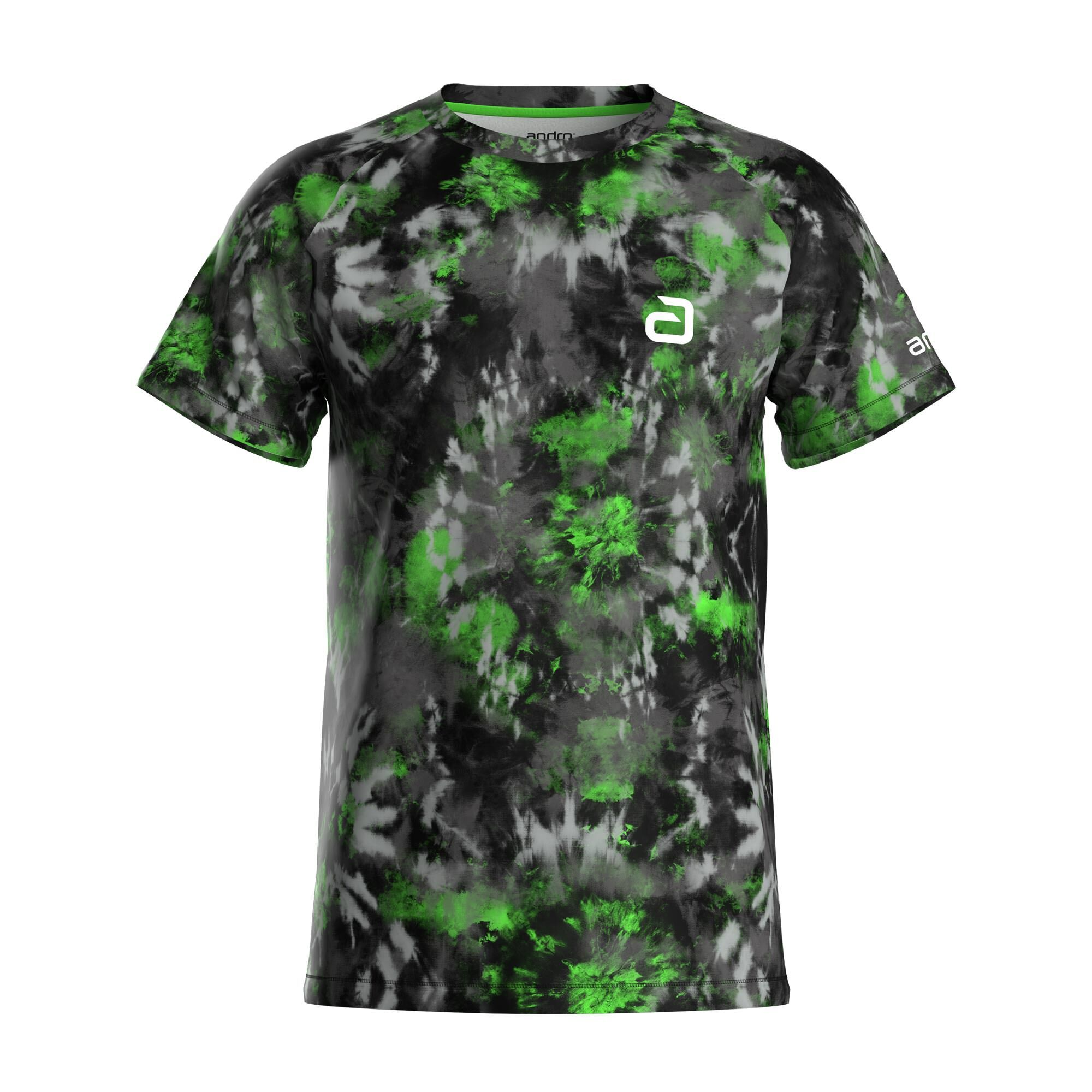 andro T-Shirt Barci schwarz/grün
