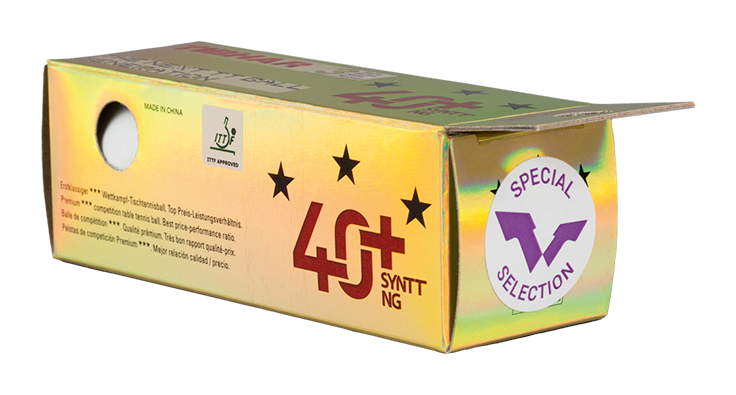 Tibhar Ball SYNTT NG 40+ WTT *** ABS 3er Pack weiß