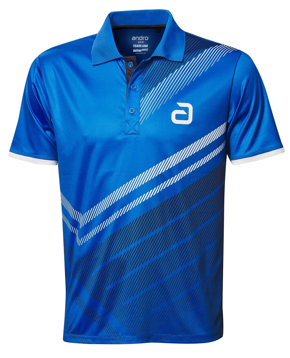 andro Hemd Liska Men blau/schwarz