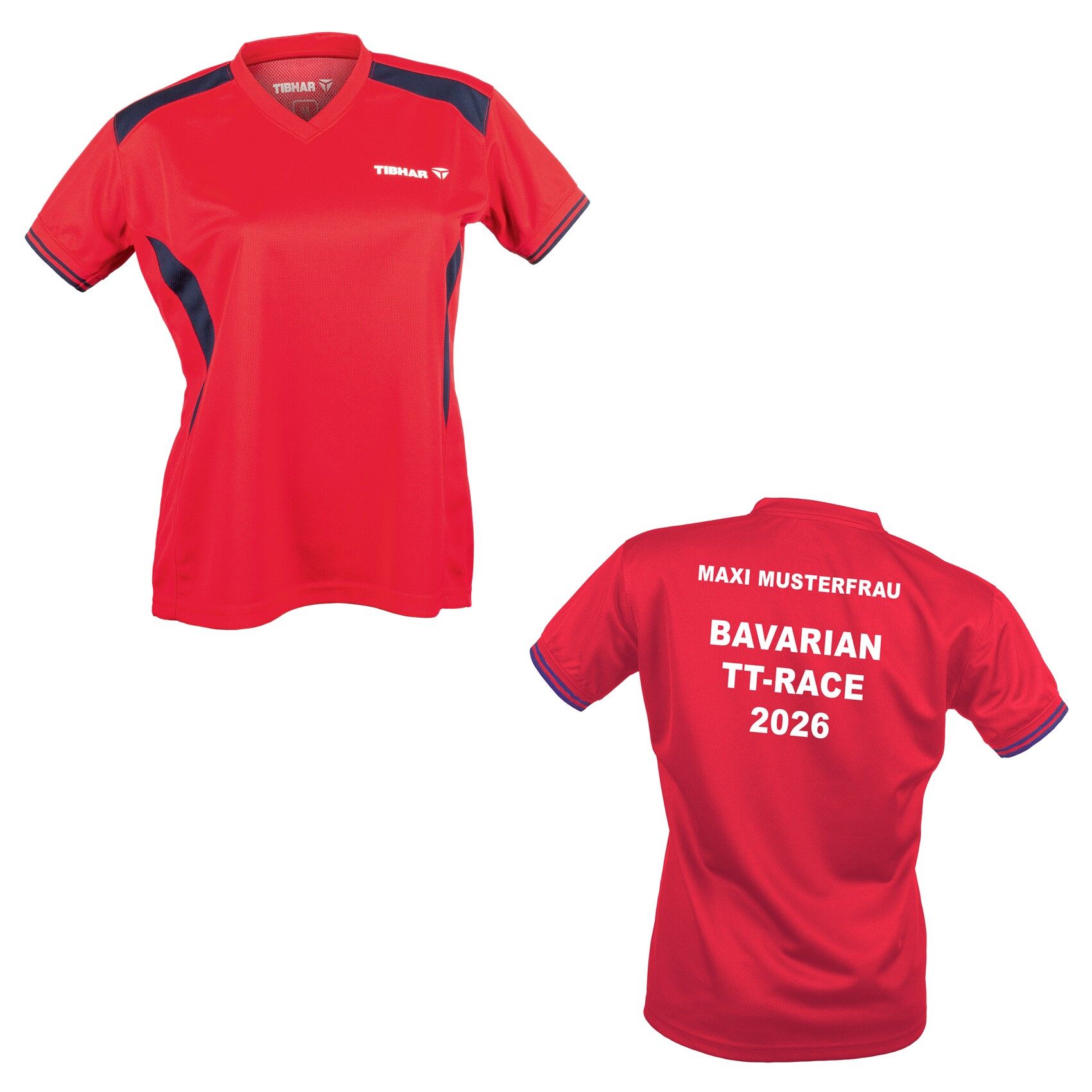 Tibhar Hemd Kosmos Lady rot - Bavarian Race 2026 