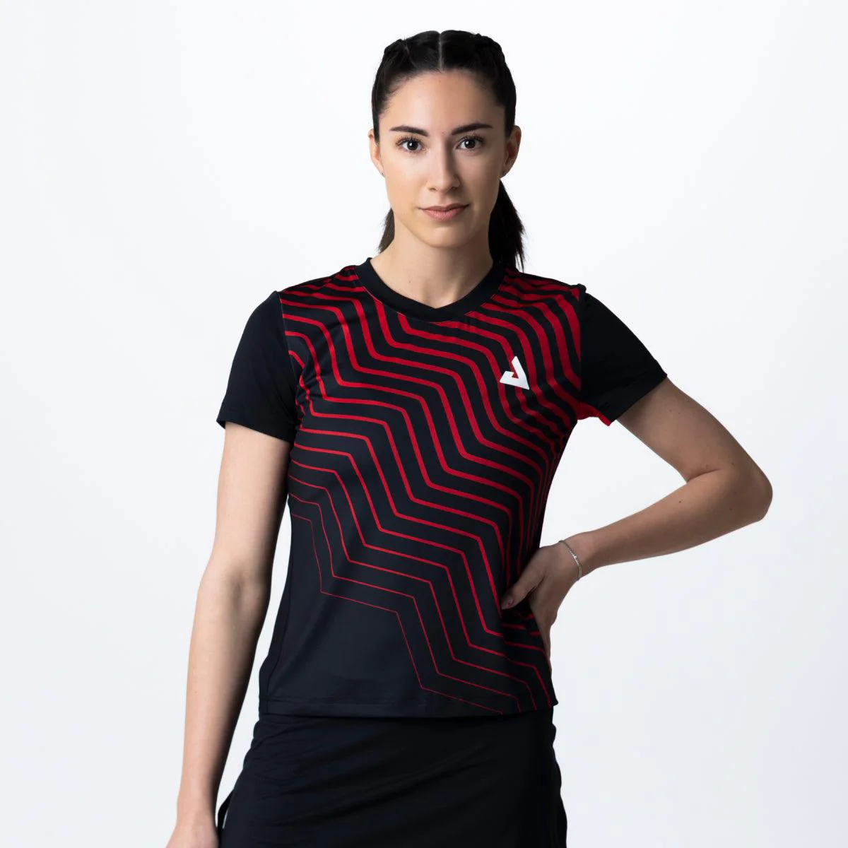 Joola Hemd Team 25 Lady schwarz/rot
