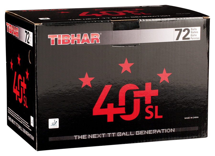 Tibhar Ball 40+ SL *** nahtlos 72er Pack