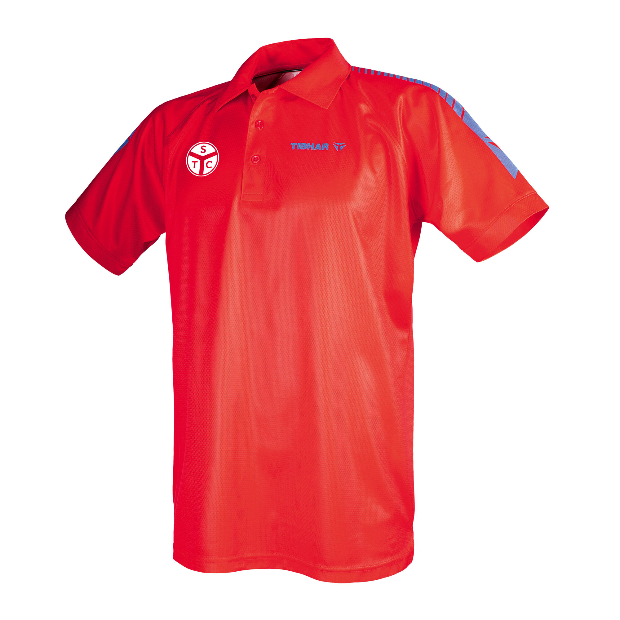 Tibhar Hemd Domino rot/blau STC-Edition