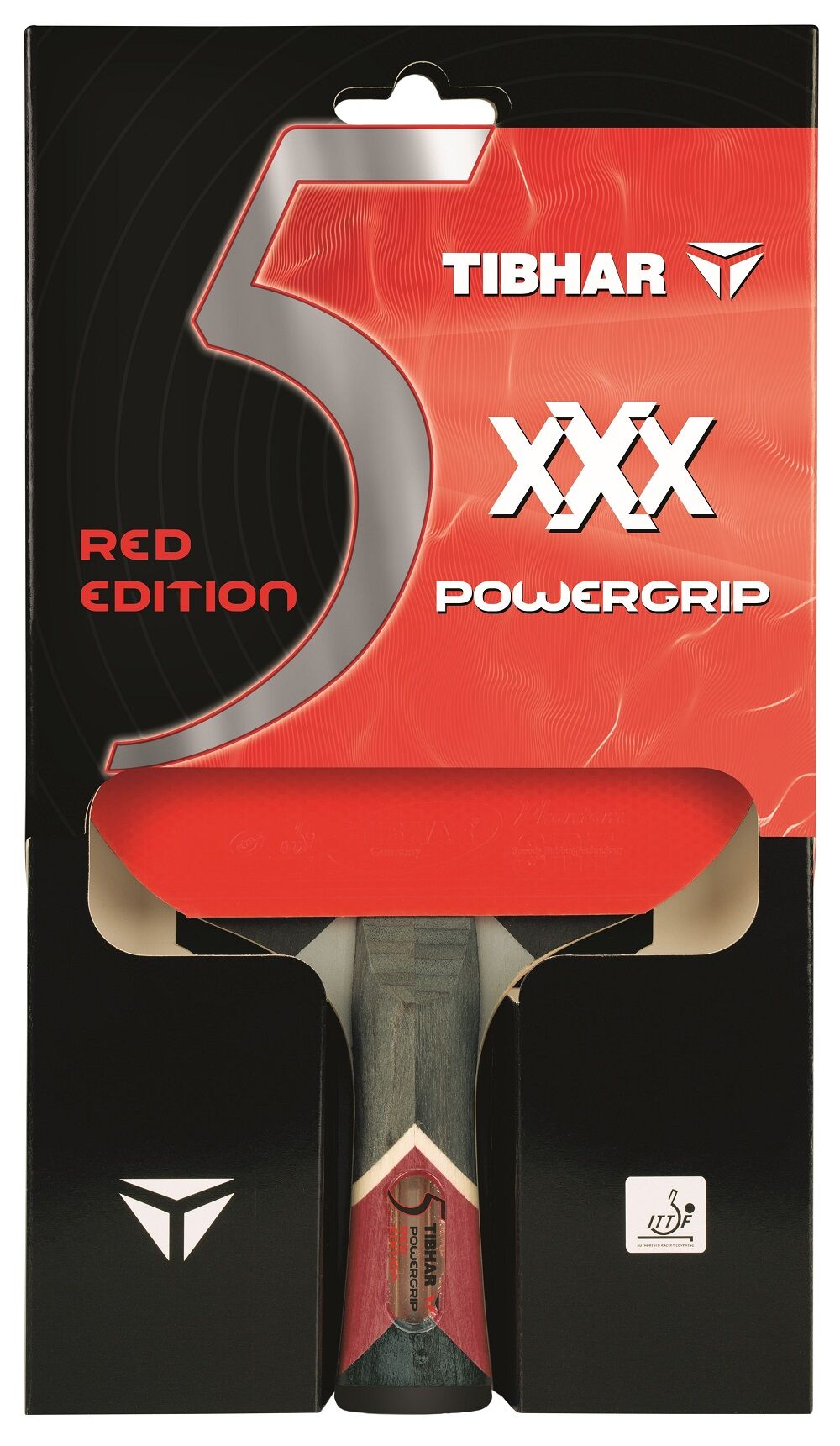 Tibhar Schläger XXX Powergrip Red Edition
