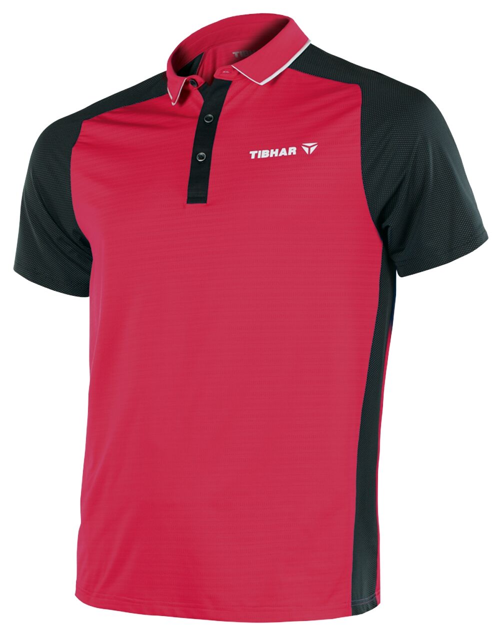 PRO_Shirt_red_black Tibhar Hemd Pro rot/schwarz
