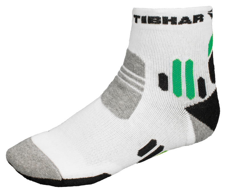 Tibhar Socke Tech II weiß/schwarz/grün